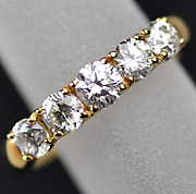 [写真]ダイヤモンド計1.0ct　１８金　リング【買取実績】