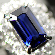 [写真]ブルーサファイア1.67ct ダイヤモンド0.80ct プラチナ900 リング【買取相場】